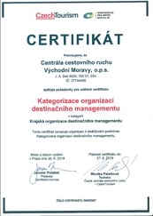 Kategorizace organizací destinačního managementu 2019
