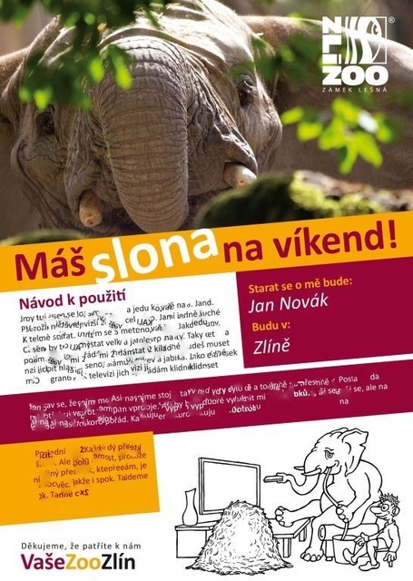 Poukaz ZOO Zlín - ukázka