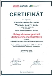 Kategorizace organizací destinačního managementu 2020